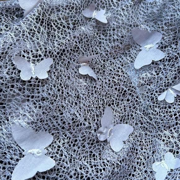 NWOT Free People butterfly mesh sleeve top - Picture 4 of 4